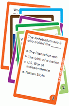 The Antebellum Era Flash Cards for kids